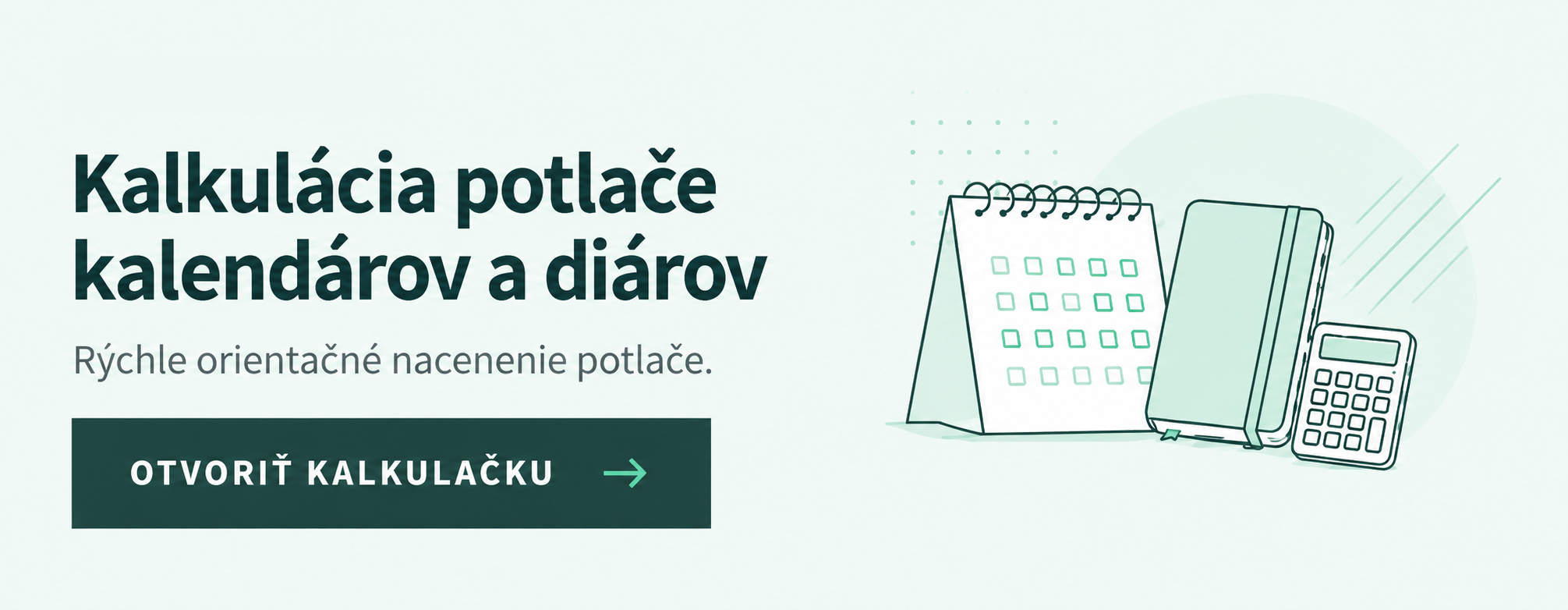 Kalkulácia potlače diárov 2027